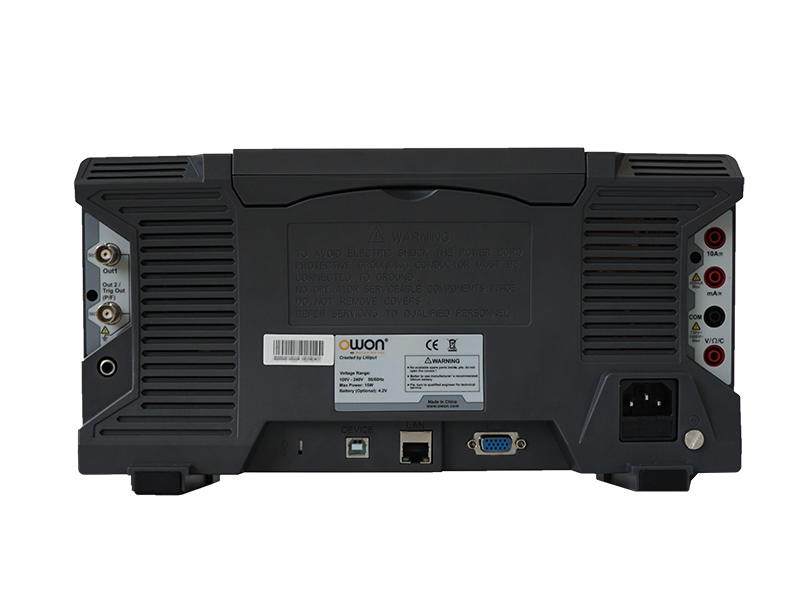 xds3004serieback OWON XDS3104AE 4 Kanal Oszilloskop 100MHz 1GS/s 14Bit 40MSa DSO