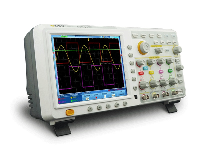 tds7104c3jC7PmfFD8CD OWON TDS8104 4 Kanal 100MHz 2GS/s Oszilloskop mit Touchscreen 8 Zoll