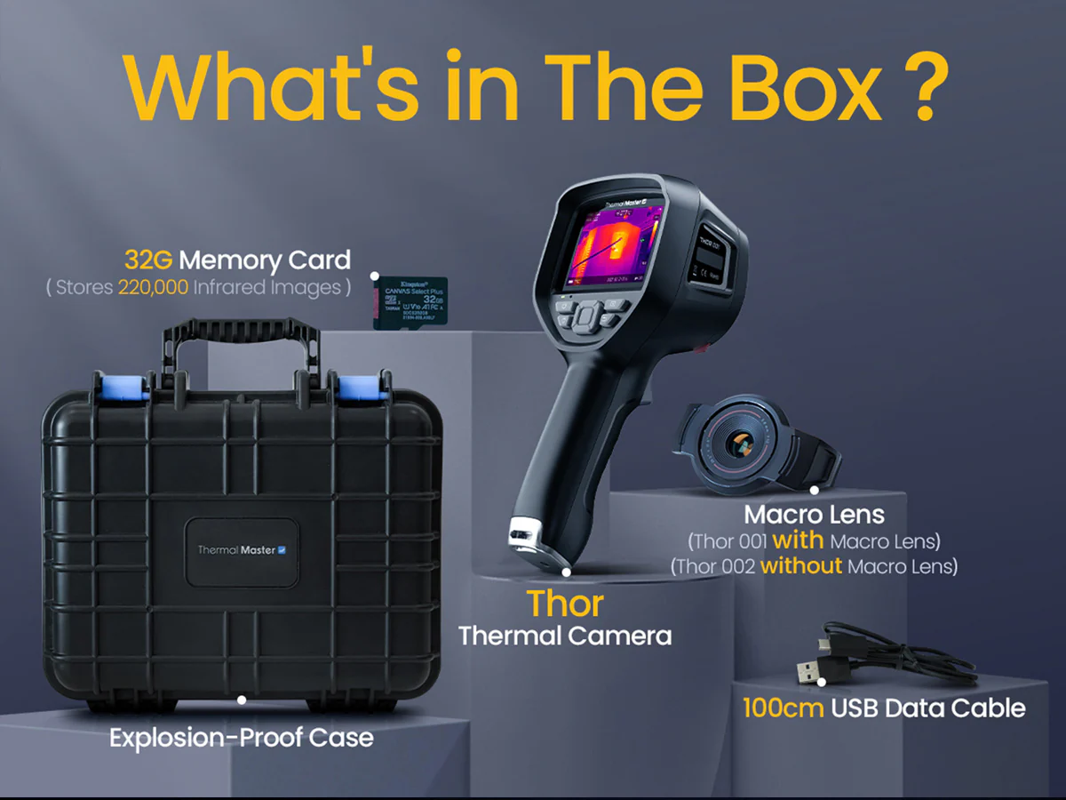 Thermal Master Thor002 Wärmebildkamera, 256x192px, SuperIR 512x384px, 35mK Infiray Thermal Master Thor002 Wärmebildkamera, 256x192px, SuperIR 512x384px, 35mK Infiray