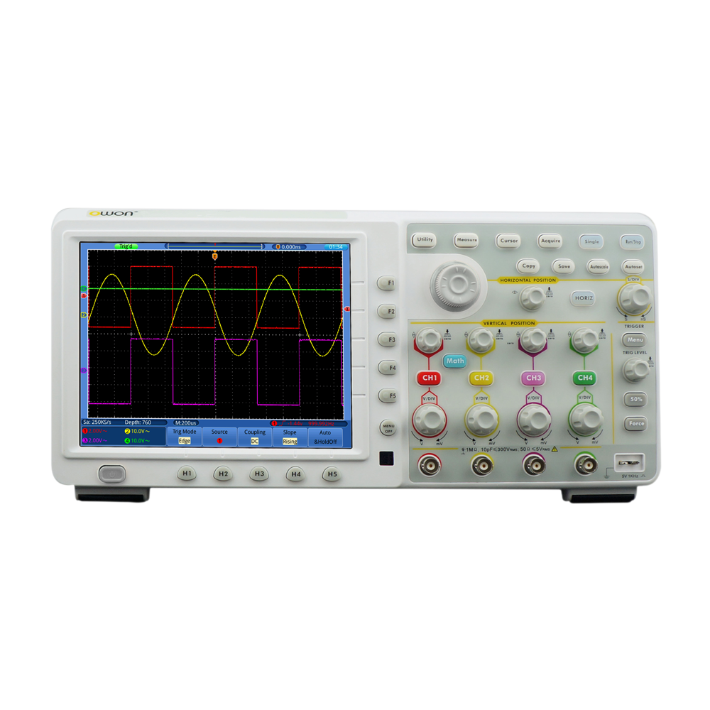 OWON-TDS OWON TDS8104 4 Kanal 100MHz 2GS/s Oszilloskop mit Touchscreen 8 Zoll
