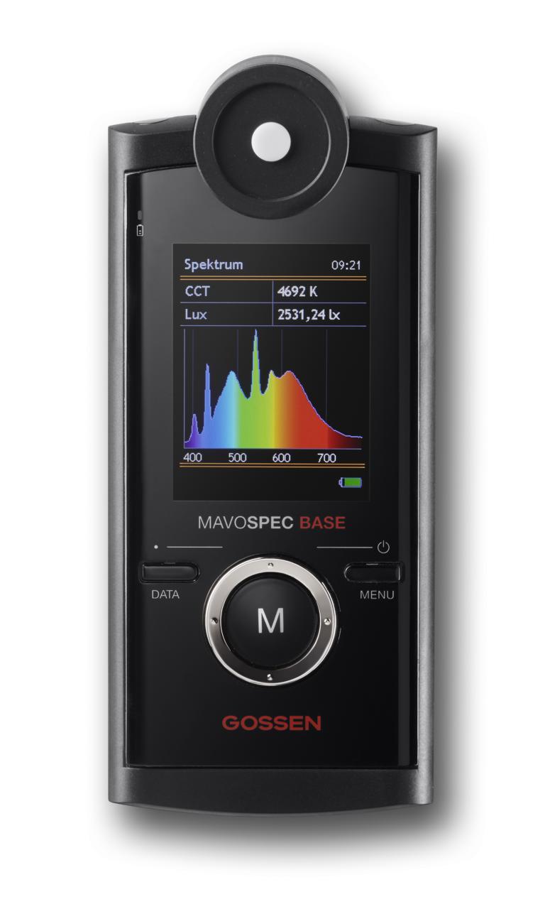 mavospecbaseoben_weidisplay1 Gossen MAVOSPEC BASE Spektrometer für CEI Flicker Peak TM-30-15