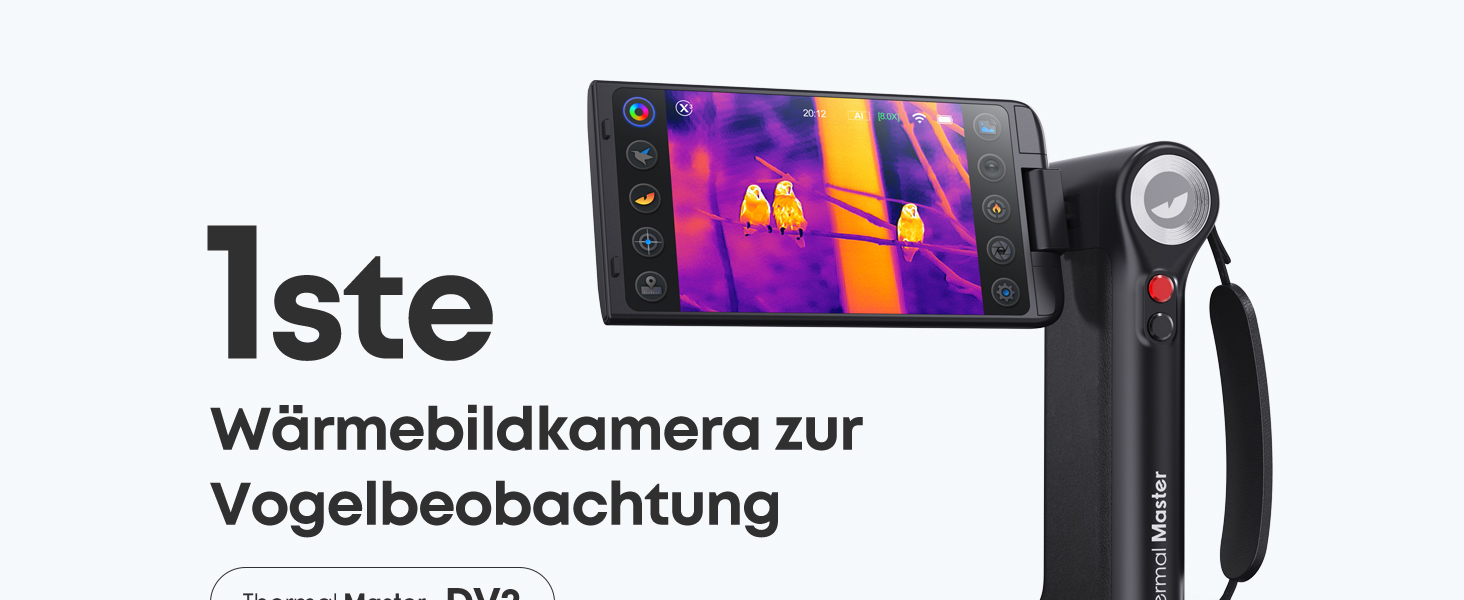 Thermal Master DV2 Wärmebildkamera mit 5" HD Touchscreen SuperIR 512x384px, 1000m Thermal Master DV2 Wärmebildkamera mit 5" HD Touchscreen SuperIR 512x384px, 1000m