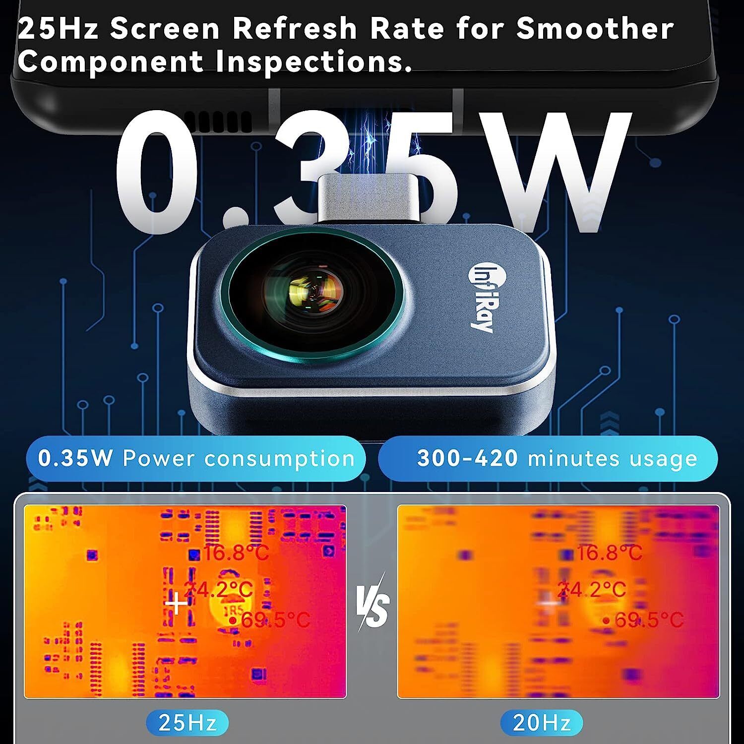 InfiRay P2 Pro Android Wärmebildkamera 256x192Pixel, -600°C für Android Geräte mit USB-C Anschluss InfiRay P2 Pro Android Wärmebildkamera 256x192Pixel, -600°C für Android Geräte mit USB-C Anschluss