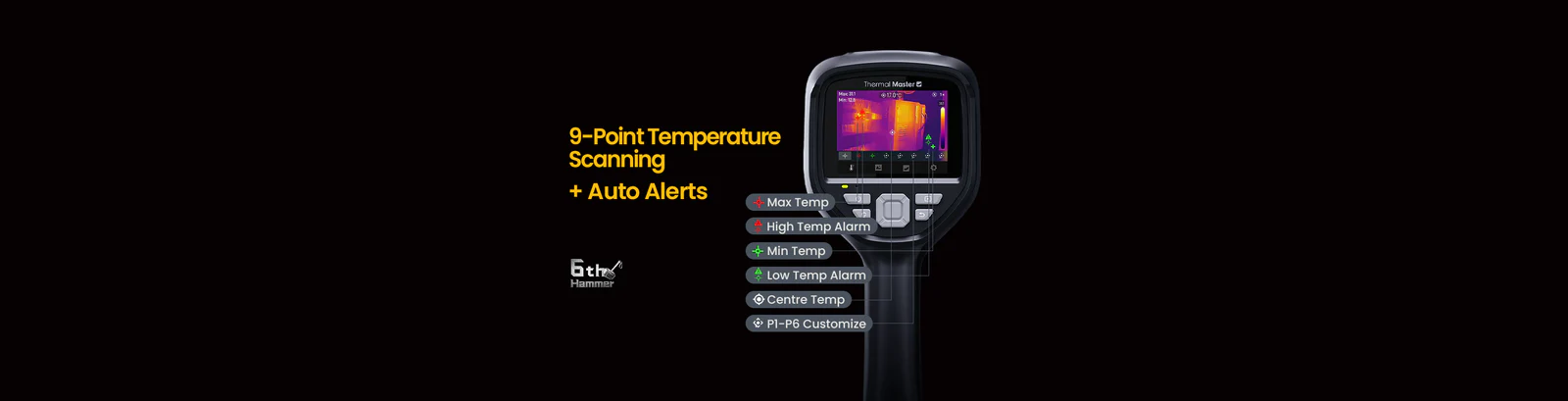 Thermal Master Thor002 Wärmebildkamera, 256x192px, SuperIR 512x384px, 35mK Infiray Thermal Master Thor002 Wärmebildkamera, 256x192px, SuperIR 512x384px, 35mK Infiray