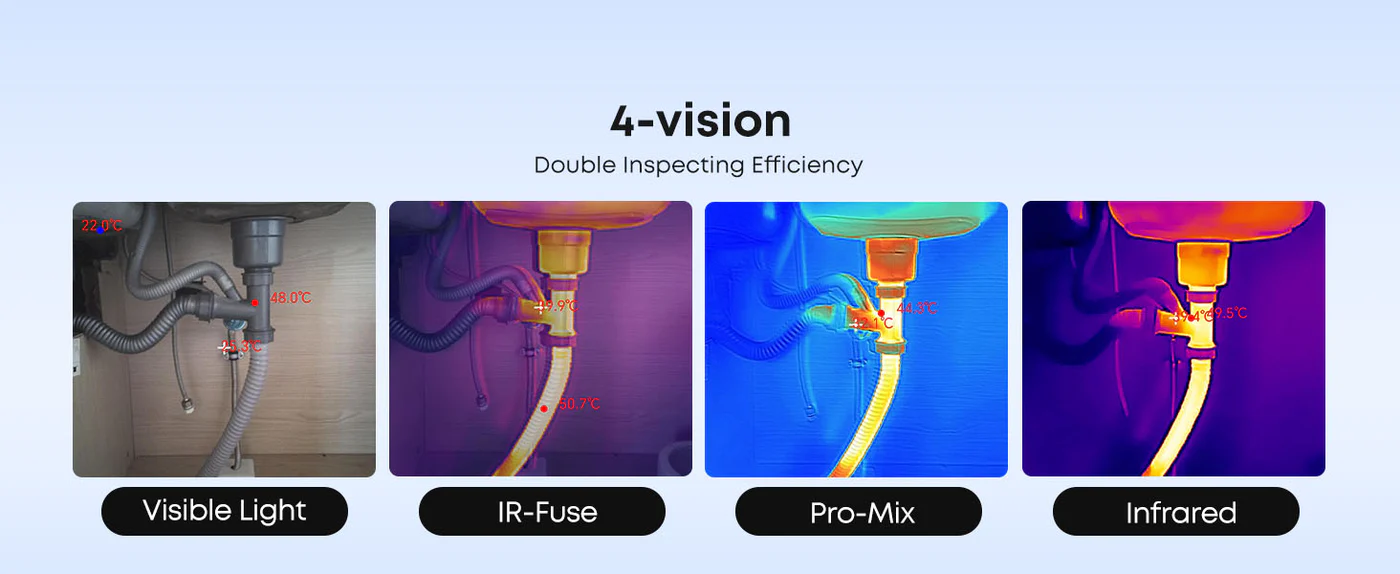 Thermal Master P4 Wärmebildkamera + Digitalbild, für Android + PC, 256x192px, SuperIR 512x384px, 35mK Thermal Master P4 Wärmebildkamera + Digitalbild, für Android + PC, 256x192px, SuperIR 512x384px, 35mK