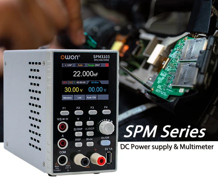 OWON SPM6103 1 Kanal Netzteil + Multimeter 0-60V 10A 300W Labornetzgerät USB SCPI