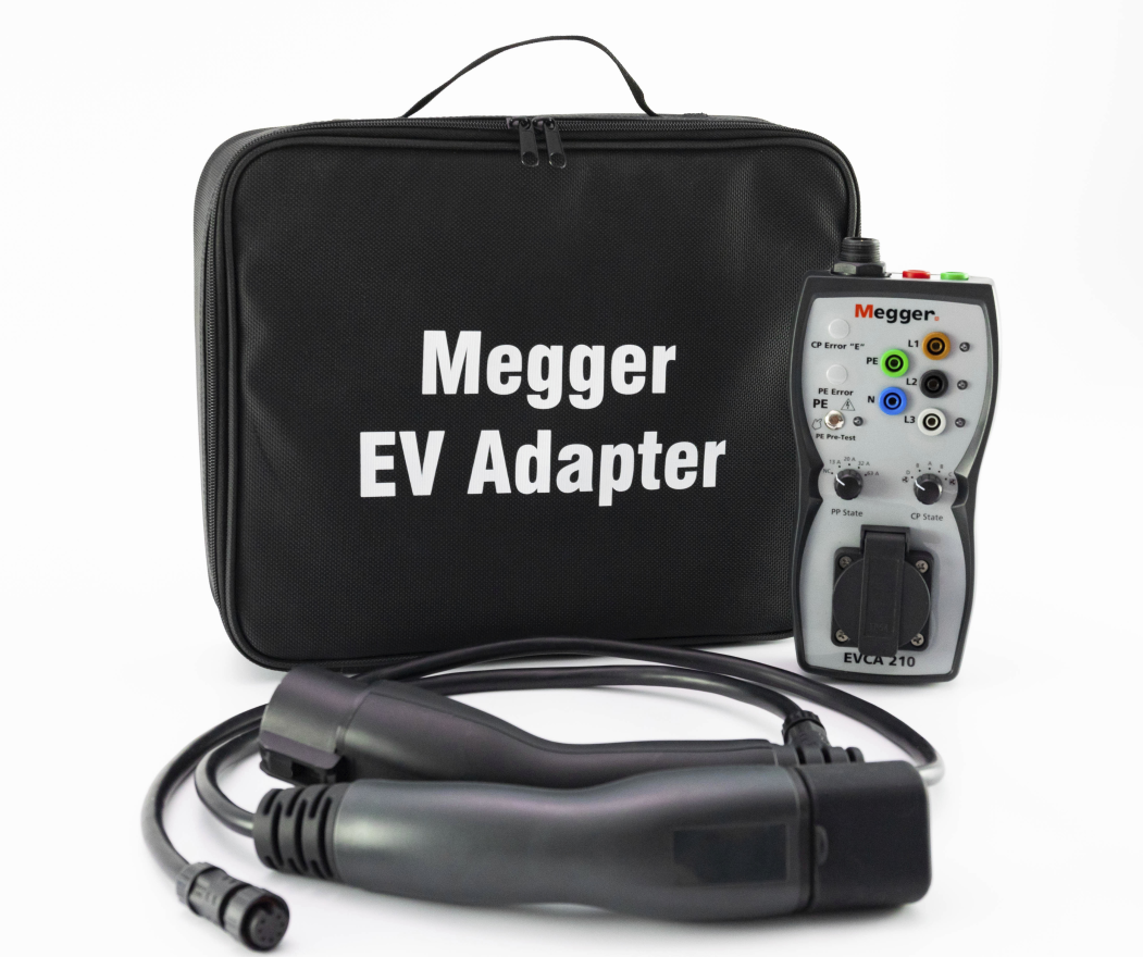 Megger EVCA210 Prüfadapter-Set Ladestationsadapter für Elektrofahrzeuge Typ 2