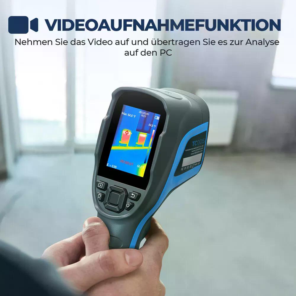 TopDON TC005 Wärmebildkamera 256x192px -20° bis 550°C 25Hz 2,8" Display