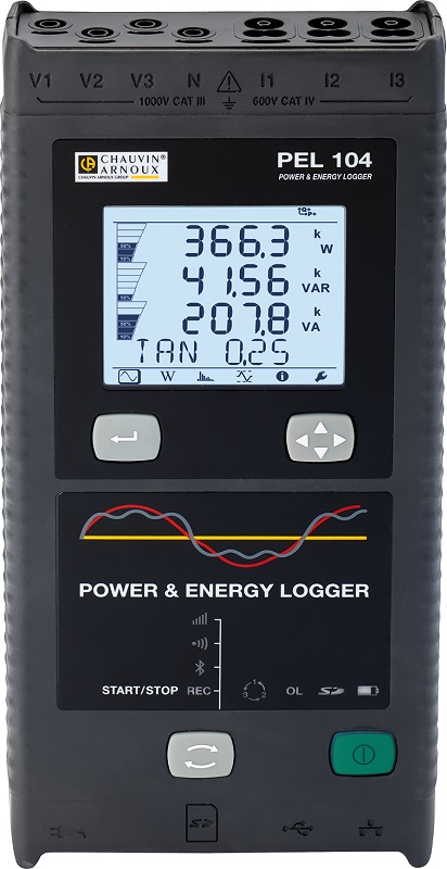 Chauvin Arnoux PEL 104 Netzanalysator Leistungs- und Energierecorder mit 3G/GPRS PEL104
