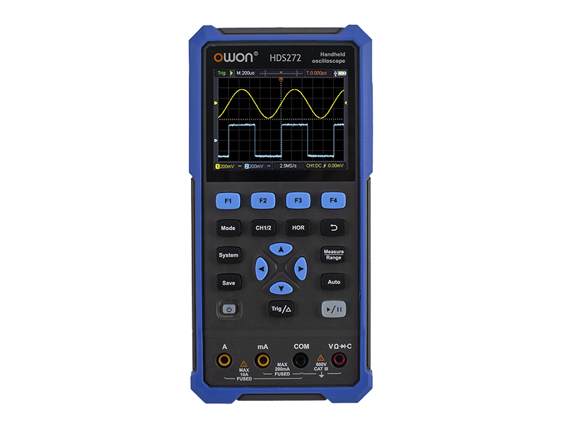 HDS200-5 OWON HDS272 Digital Hand Oszilloskop 70MHz, 2 Kanal + Multimeter + Akku