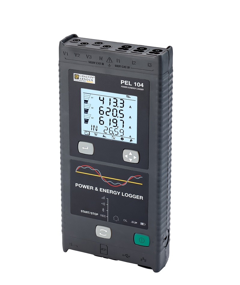 PEL104-G Chauvin Arnoux PEL 104 + 3x MA194-350 Netzanalysator mit 3G/GPRS, WiFi, Bluetooth, Ethernet, USB PEL104