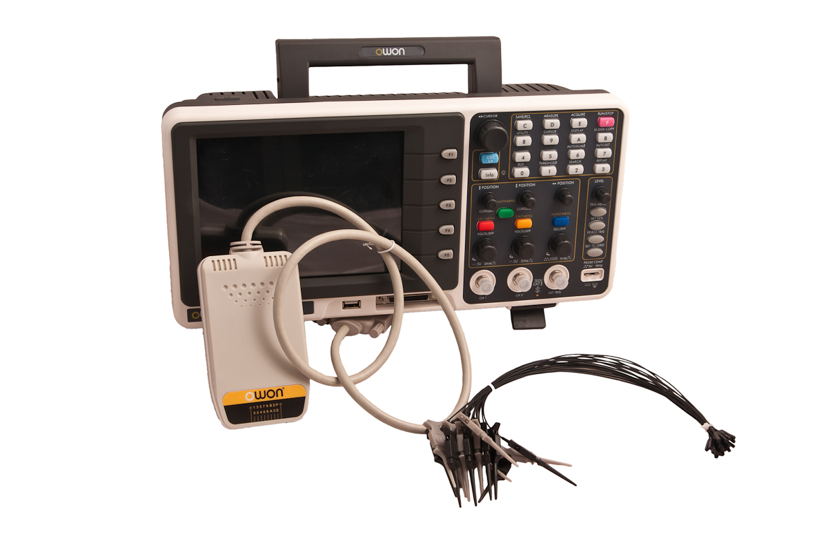 MSO-2 OWON MSO8102T 2 Kanal Oszilloskop + 16 Kanal Logic Analyzer 100MHz