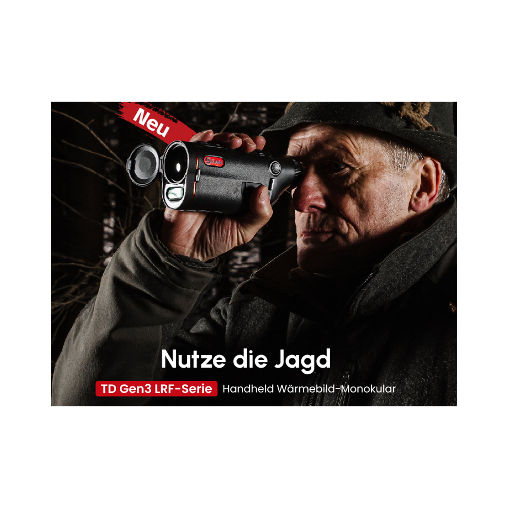 Guide TD653L Gen.3 Wärmebild Handgerät mit LRF -1000m, 640x512px, -20mK, 50mm Objektiv