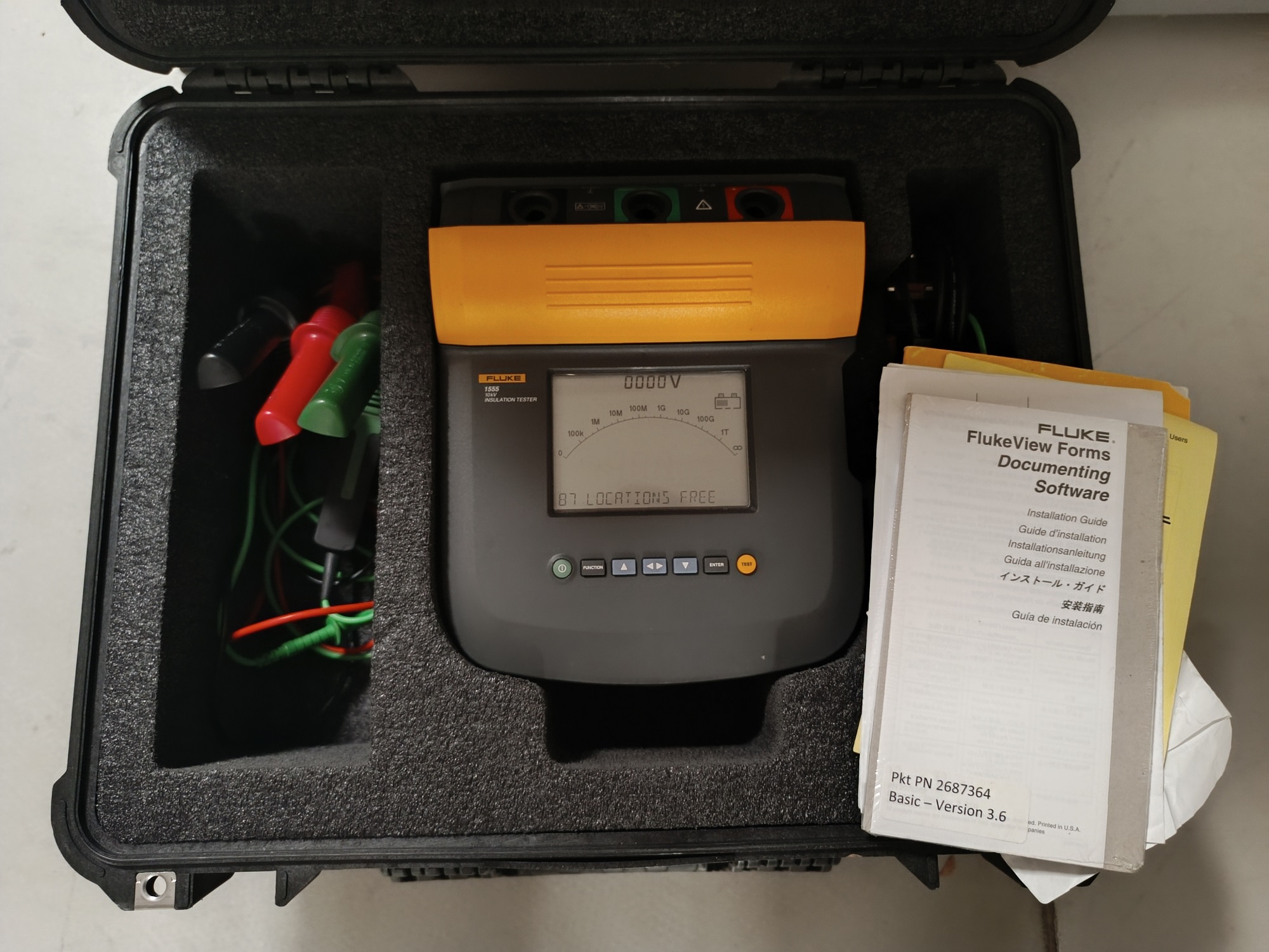 Fluke 1555/KIT Isolationsmessgerät, 250 V - 10 kV