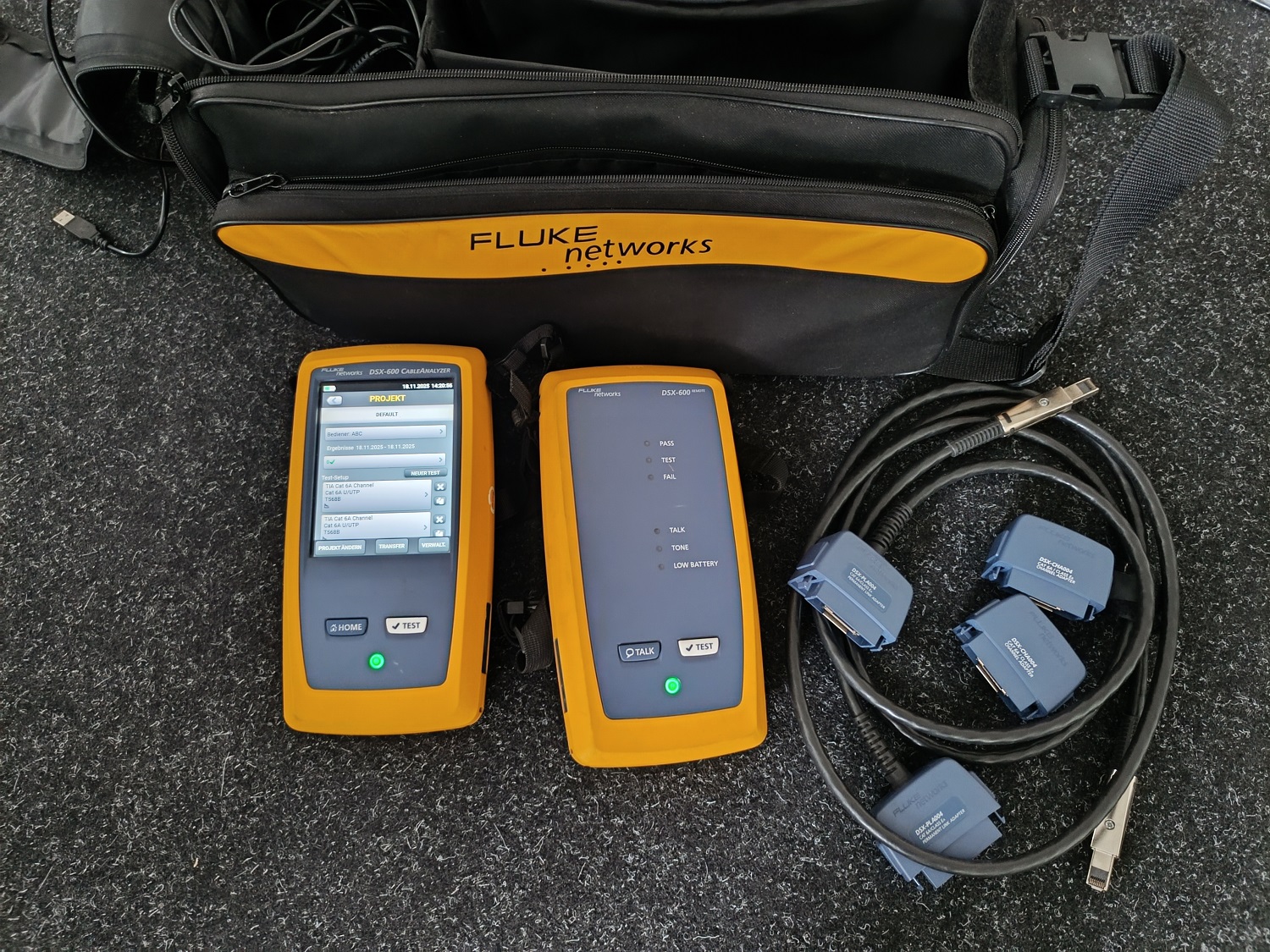 Fluke DSX-600 INT 500MHz Netzwerktester gebraucht Fluke DSX-600 INT 500MHz Netzwerktester gebraucht