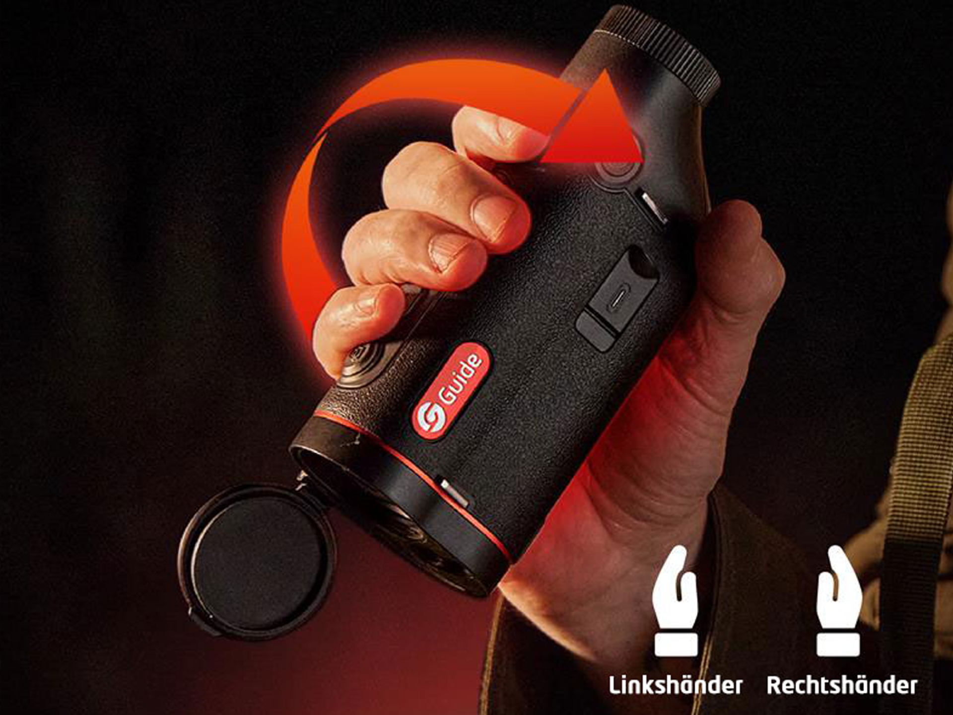 Guide TD653L Gen.3 Wärmebild Handgerät mit LRF -1000m, 640x512px, -20mK, 50mm Objektiv