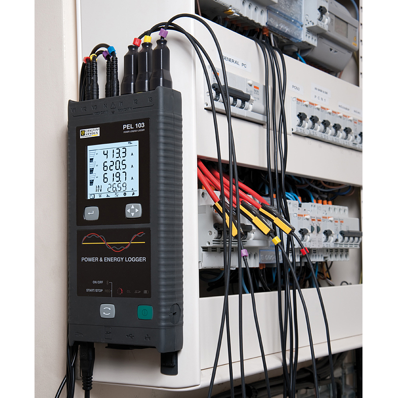 Miete Chauvin Arnoux PEL103 Leistungs- und Energierecorder mit 3x MiniFLEX Stromwandlern