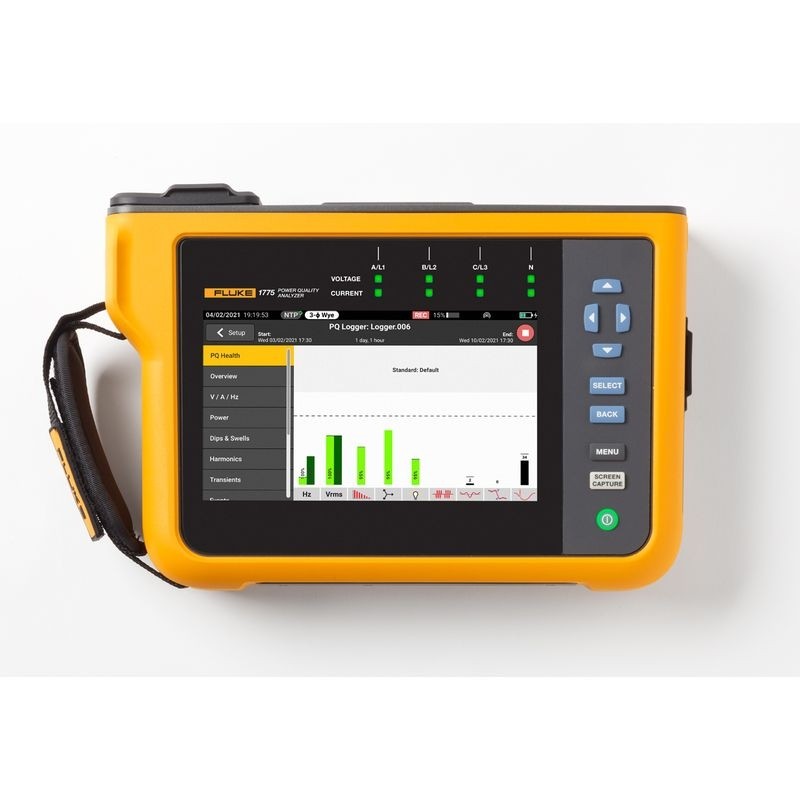 FLUKE 1775 Netzqualitätsanalysator V/A/Hz, Leistung, Einbrüche, Oberschwingungen