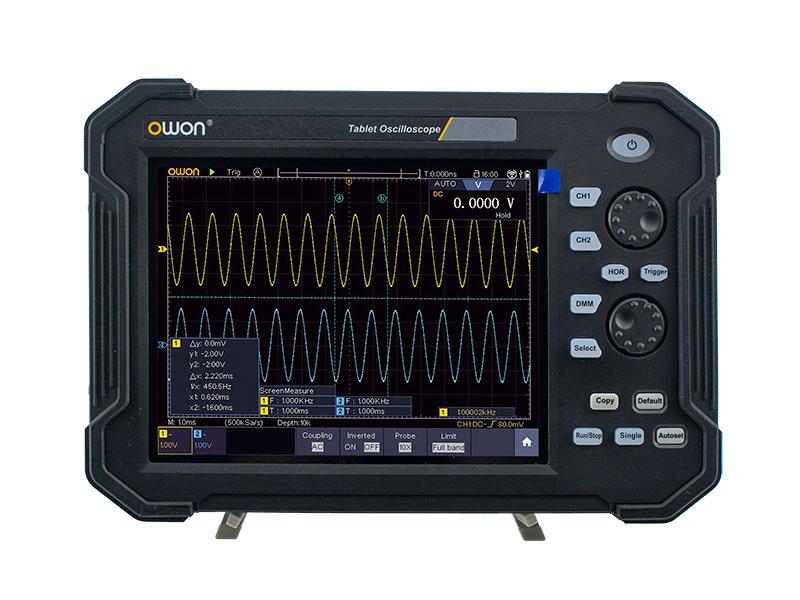 OWON-TAO-2CH OWON TAO3072 / TAO3072A 70MHz 2 Kanal Tablet Oszilloskop mit Touchscreen + Decoder KIT