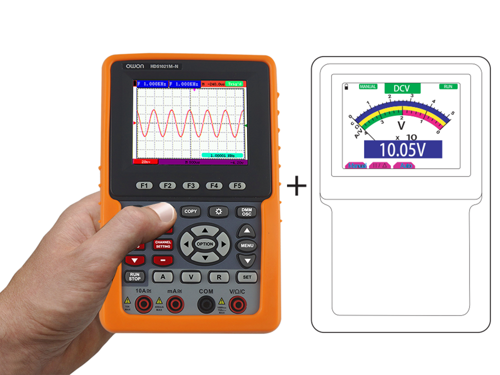 HDS1021M-N OWON HDS1021M-N 20MHZ 1 Kanal Oszilloskop + Multimeter