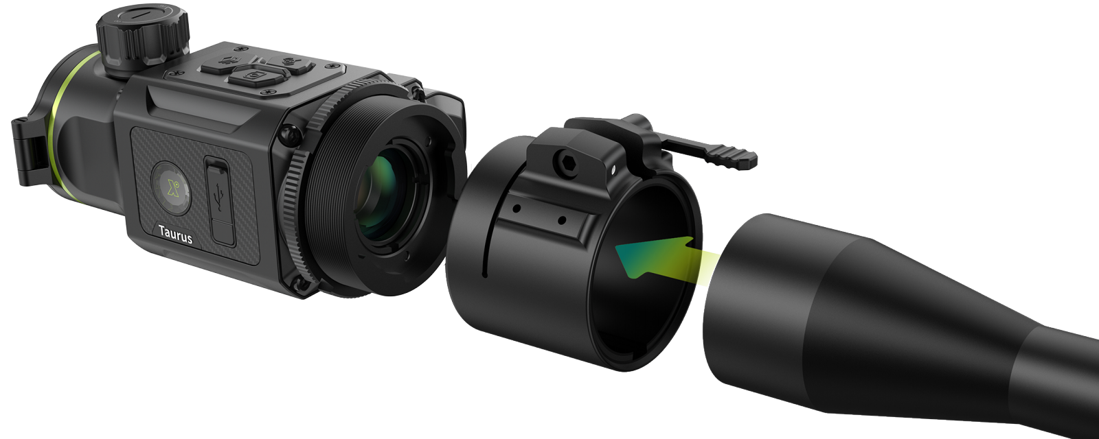 PIXFRA Taurus T425 LRF Wärmebild-Vorsatzgerät 384x288Px, NETD 18mK, OLED, Sichtfeld 19,2m PIXFRA Taurus T425 LRF Wärmebild-Vorsatzgerät 384x288Px, NETD 18mK, OLED, Sichtfeld 19,2m