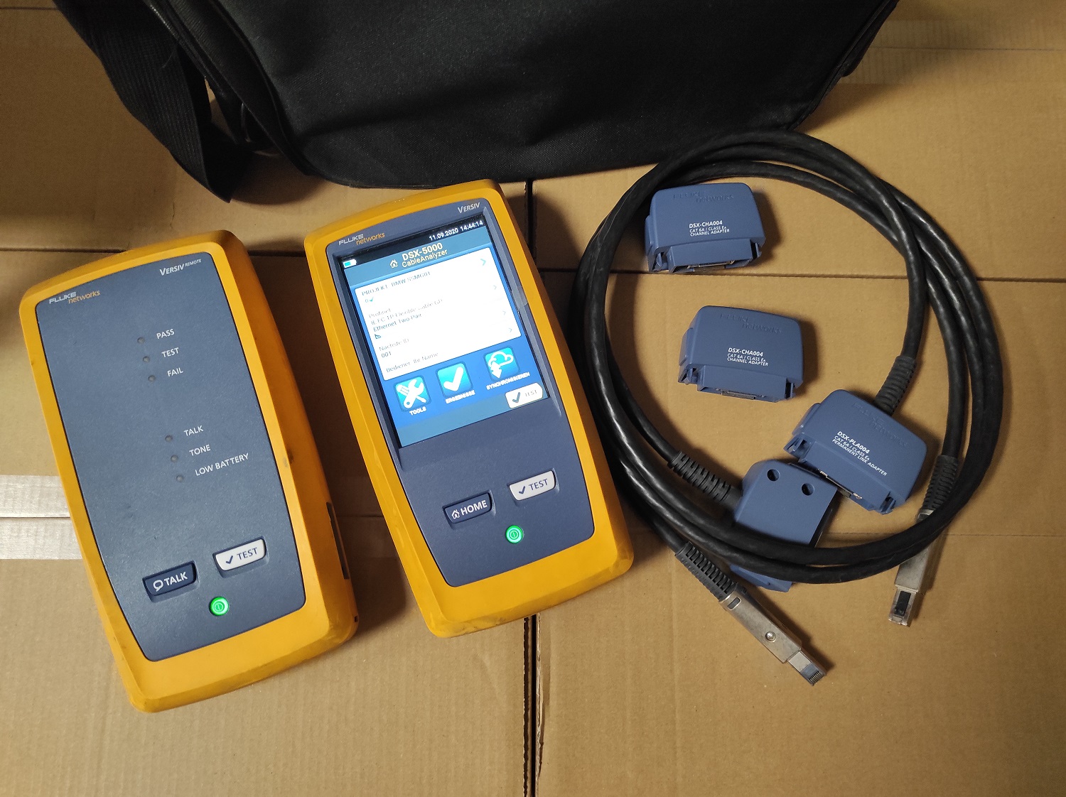 DSX-5000-110920-1 Fluke DSX-5000 INTL 1000MHz Netzwerktester DSX2-5000 gebraucht Kalibrierung 01/2026