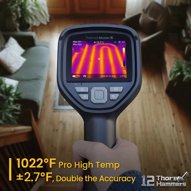 Thermal Master Thor001 Wärmebildkamera, 256x192px, SuperIR 512x384px, 35mK Infiray