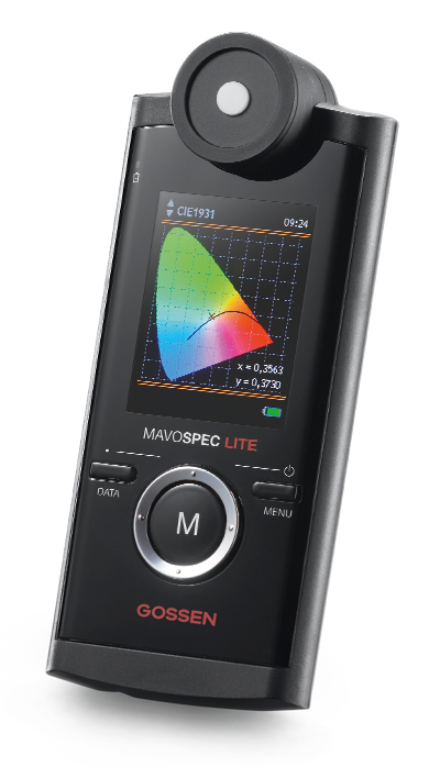 MAVOSPEC-LITE-1 Gossen MAVOSPEC LITE Spektrometer M530G CIE Farbtemperatur Beleuchtungsstärke LED Tageslicht Halogen