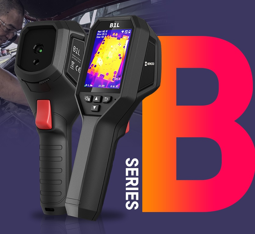 B1L-komplett HIKMICRO B1L Wärmebildkamera 160x120px -20° bis 550°C 25Hz 3,2" Display WLAN ECO