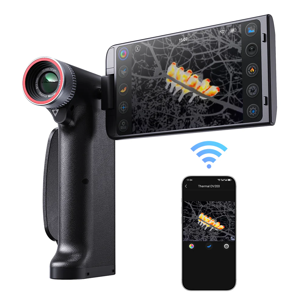 Thermal Master DV2 Wärmebildkamera mit 5" HD Touchscreen SuperIR 512x384px, 1000m Thermal Master DV2 Wärmebildkamera mit 5" HD Touchscreen SuperIR 512x384px, 1000m