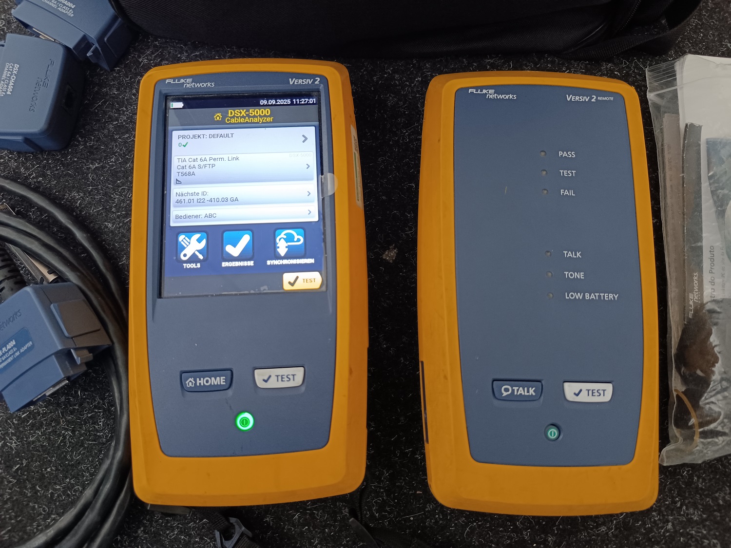 Fluke DSX-5000 INTL CAT 6A 1000MHz Netzwerktester DSX5000 gebraucht