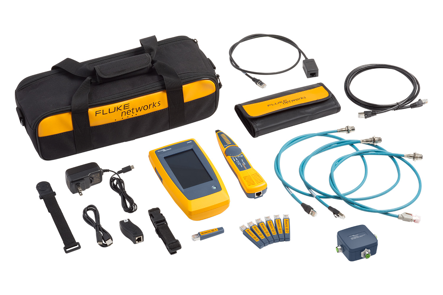 LIQ-KIT-IE Fluke Networks LIQ-KIT-IE LinkIQ Netzwerktester bis 10GBit + POE + VLAN mit M8, M12D, M12X Adapter