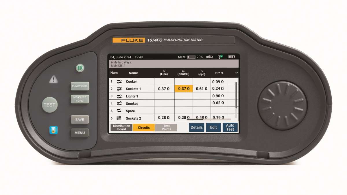 Fluke 1674FC SCH FTT Multifunktions-Installationstester KIT mit Trutest Software 