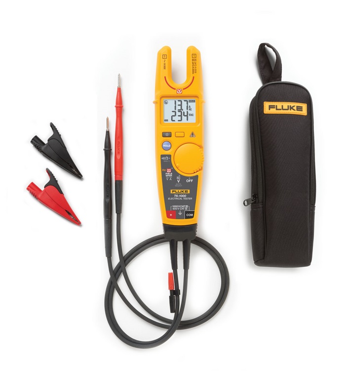 Fluke T6-1000 KIT2 Elektro-Tester mit C150 + AC285 FieldSense™ rund Spannungsprüfer