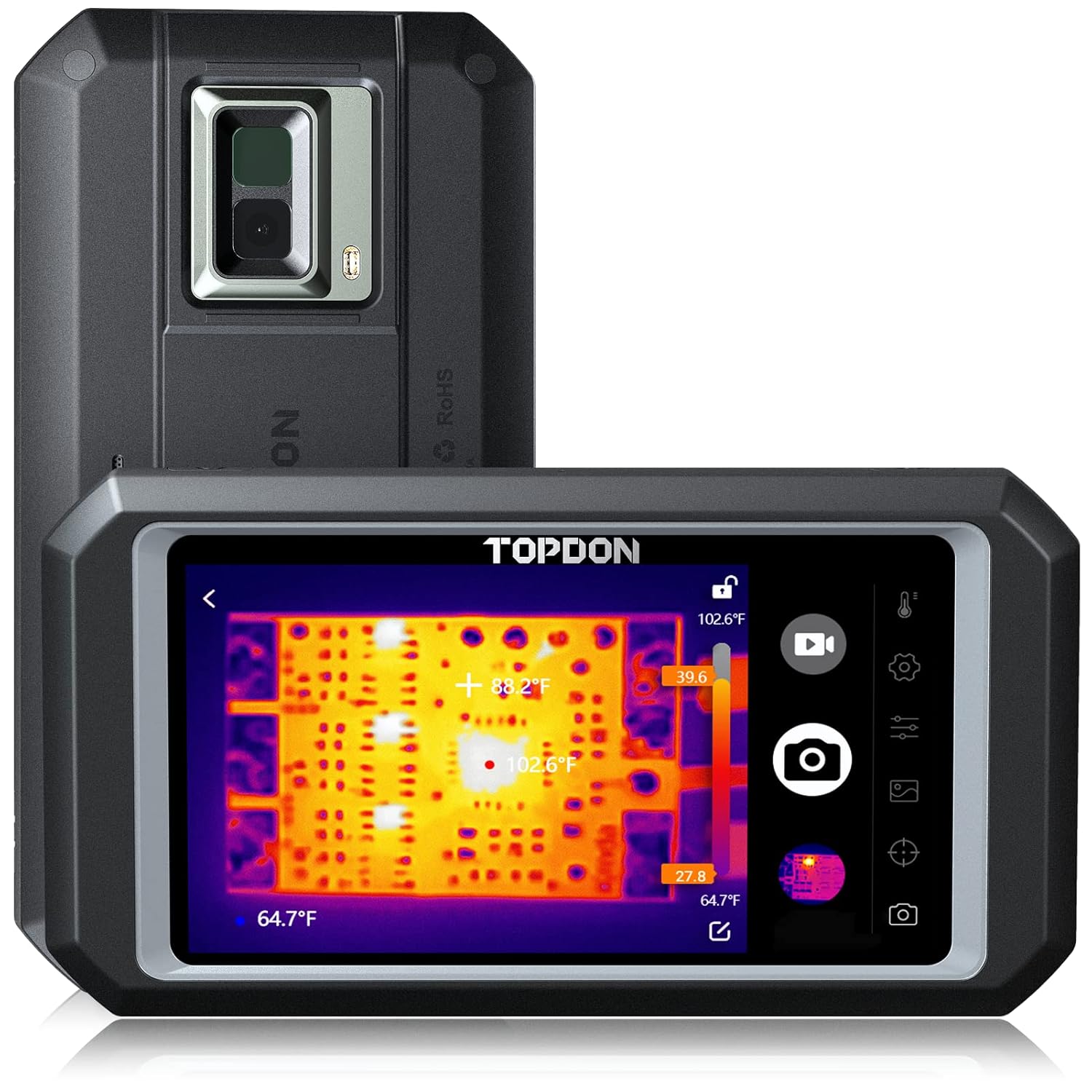 TopDON TC003 Pocket Wärmebildkamera 256x192 Pixel, 40mK, -20°C - 550°C, Android