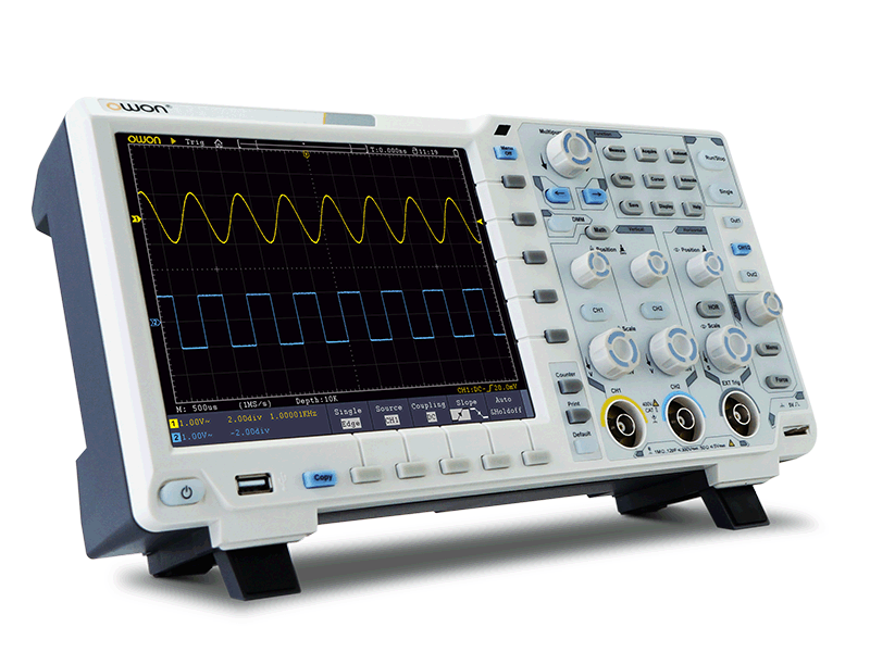 OWON XDS3102A 100MHz 2 Kanal 12bit 1GS/s Oszilloskop Touch+DMM+VGA+Decoder