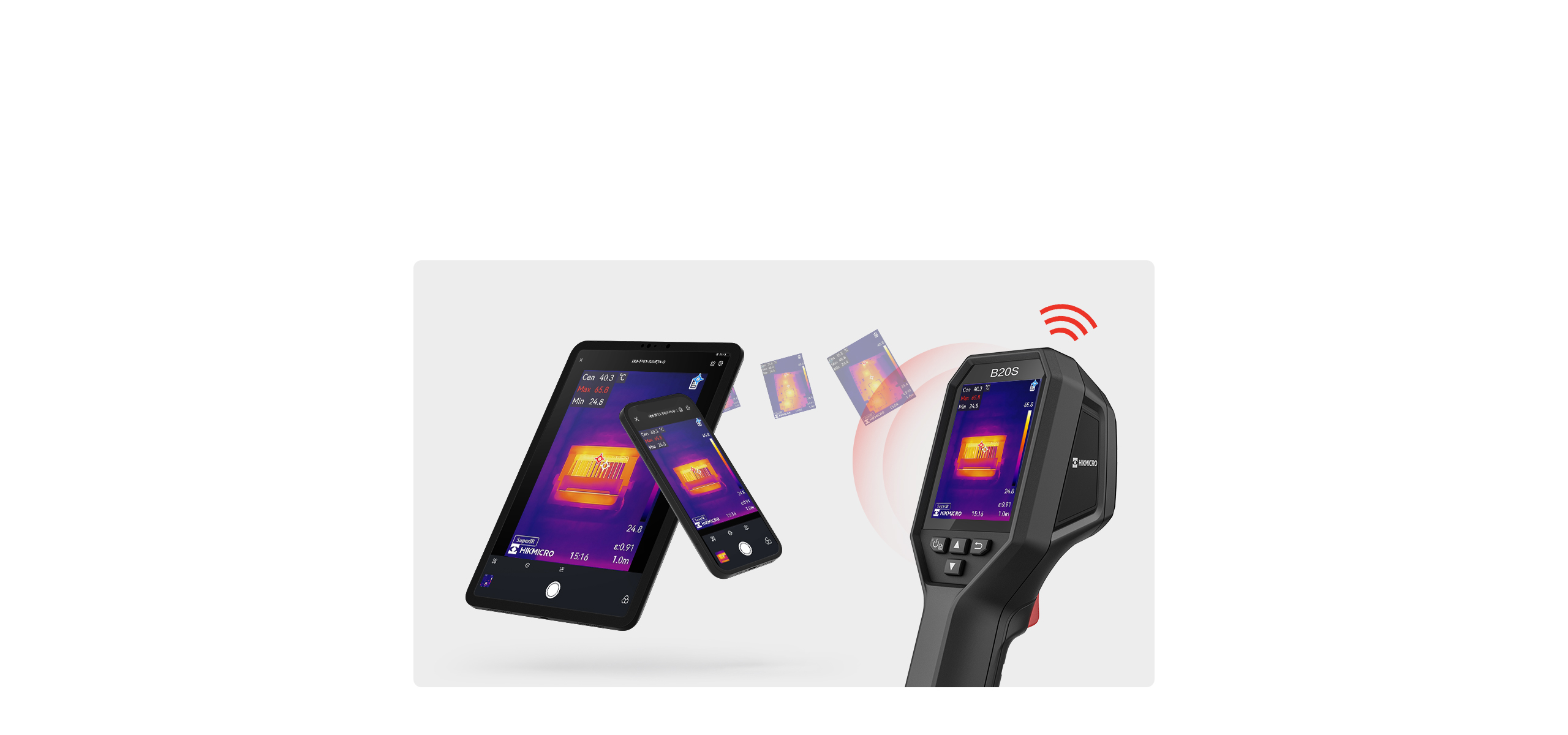 HIKMICRO B20S Wärmebildkamera 256x192 Pixel -20° bis 550°C, 25Hz, 40mK 3,2" Display HIKMICRO B20S Wärmebildkamera 256x192 Pixel -20° bis 550°C, 25Hz, 40mK 3,2" Display