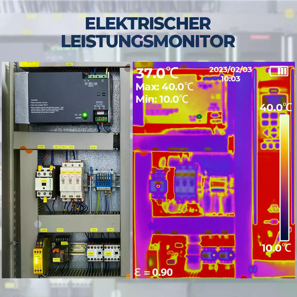 TopDON TC005 Wärmebildkamera 256x192px -20° bis 550°C 25Hz 2,8" Display